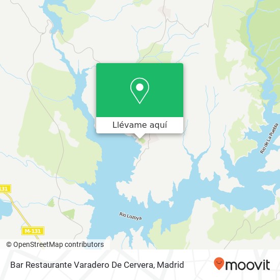 Mapa Bar Restaurante Varadero De Cervera