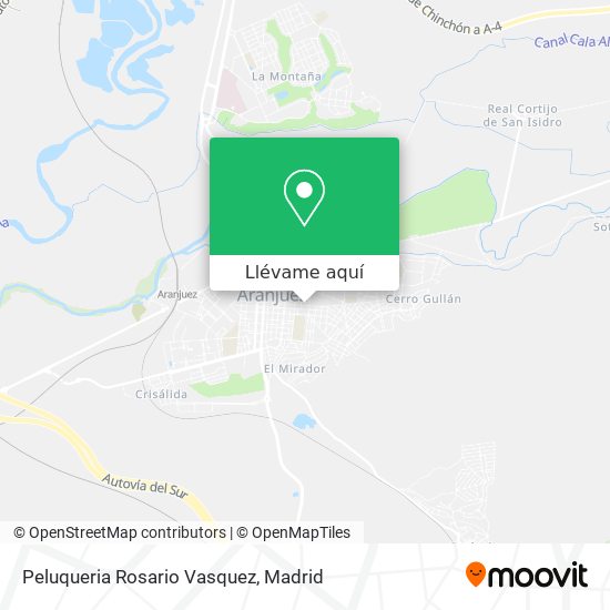 Mapa Peluqueria Rosario Vasquez