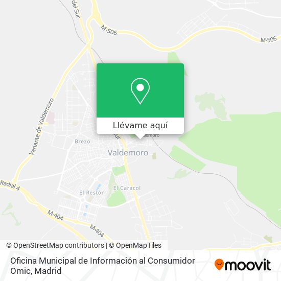 Mapa Oficina Municipal de Información al Consumidor Omic