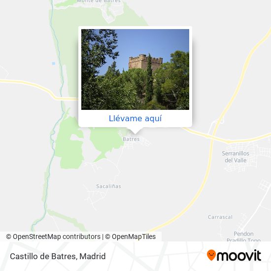 Mapa Castillo de Batres