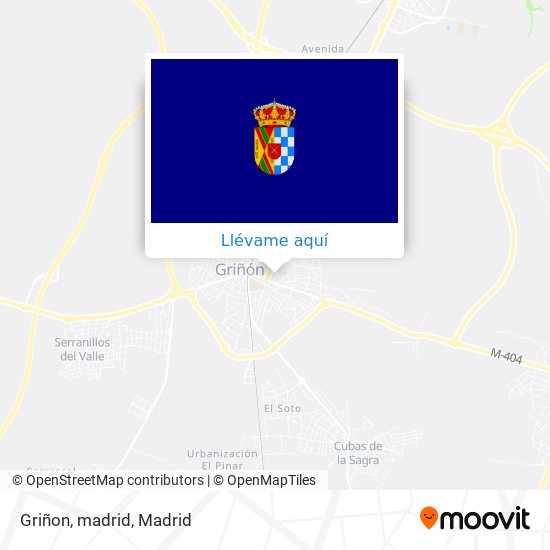 Mapa Griñon, madrid