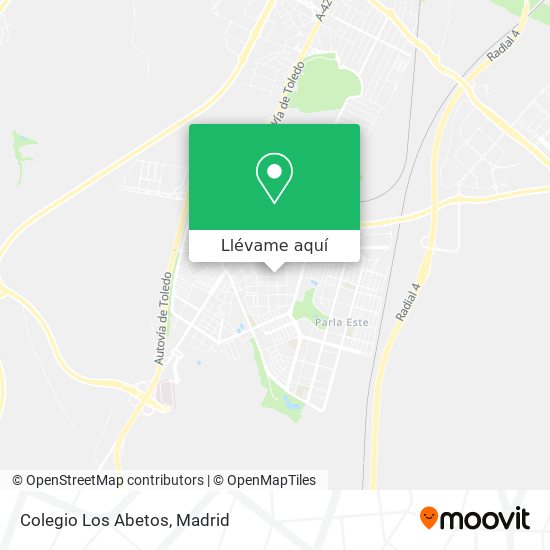 Mapa Colegio Los Abetos