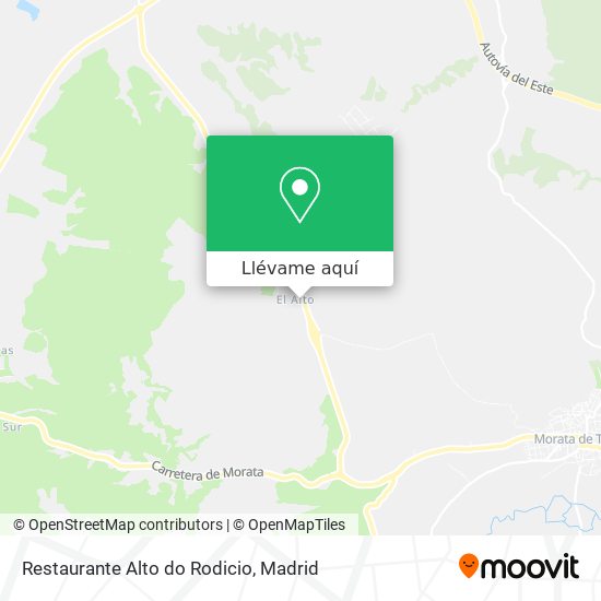 Mapa Restaurante Alto do Rodicio