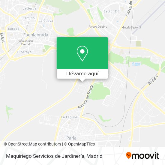 Mapa Maquiriego Servicios de Jardinería