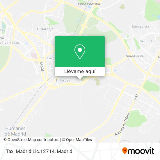 Mapa Taxi Madrid Lic.12714