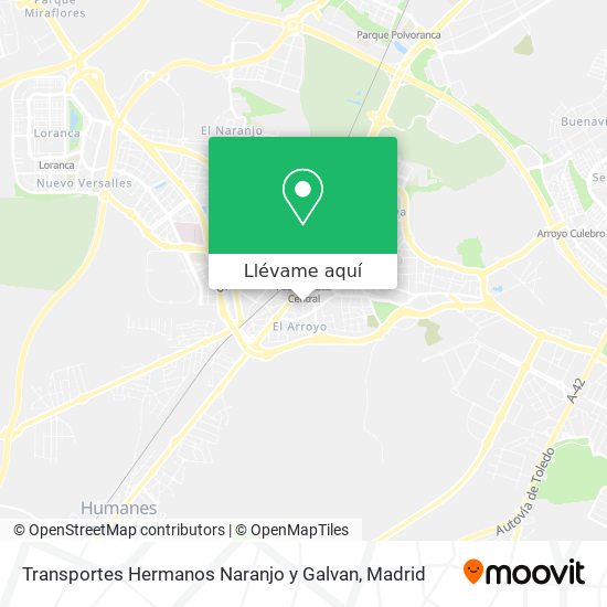Mapa Transportes Hermanos Naranjo y Galvan
