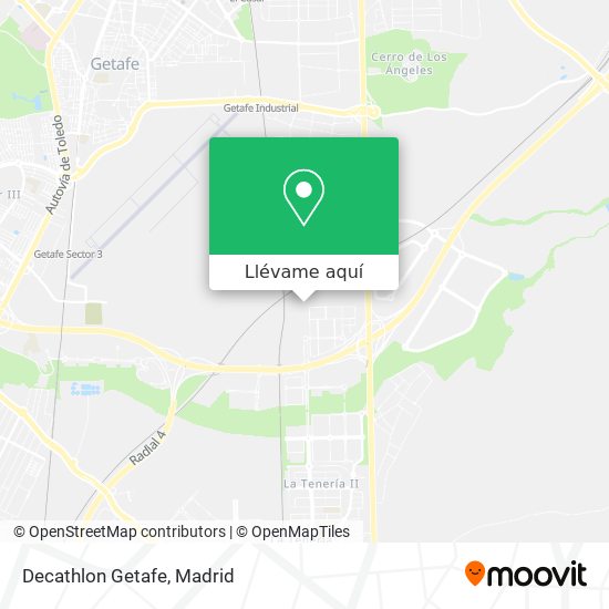 Mapa Decathlon Getafe