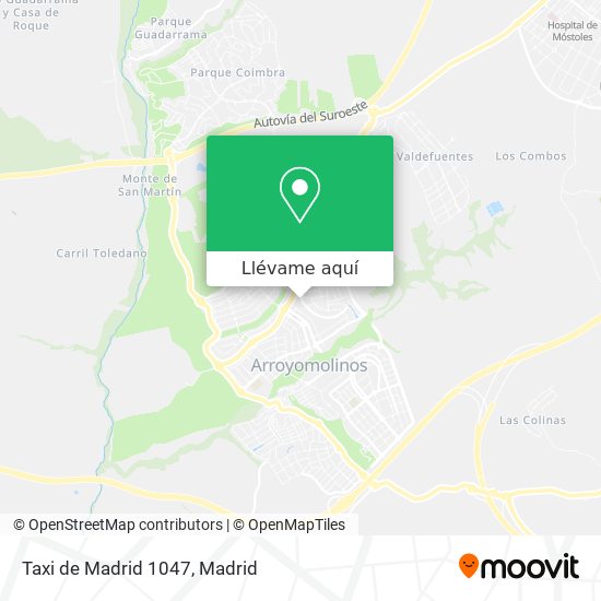 Mapa Taxi de Madrid 1047