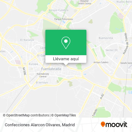 Mapa Confecciones Alarcon Olivares