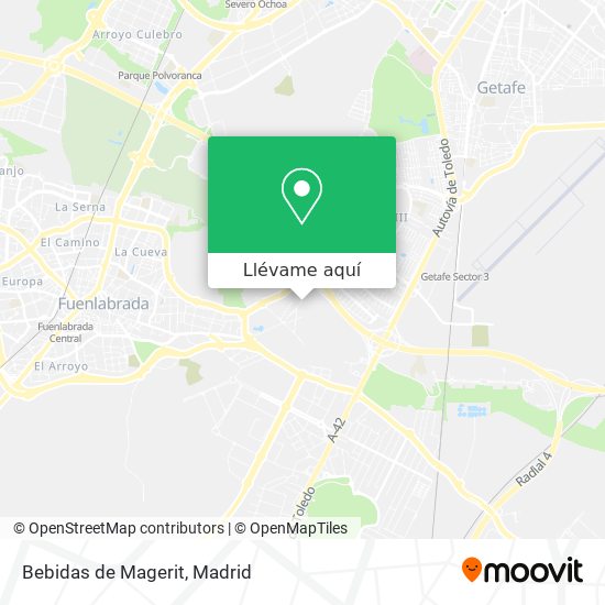 Mapa Bebidas de Magerit