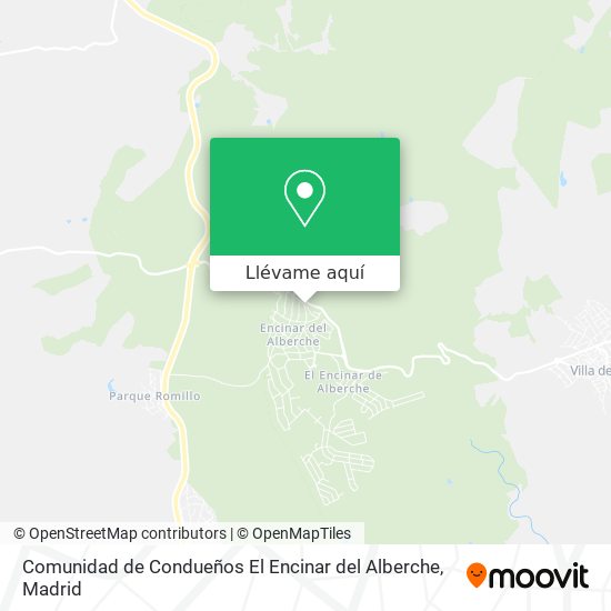 Mapa Comunidad de Condueños El Encinar del Alberche