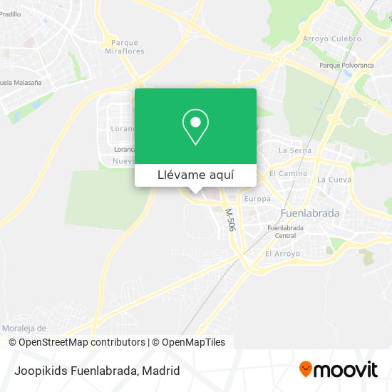 Mapa Joopikids Fuenlabrada