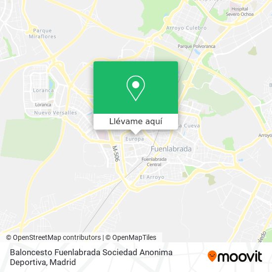 Mapa Baloncesto Fuenlabrada Sociedad Anonima Deportiva