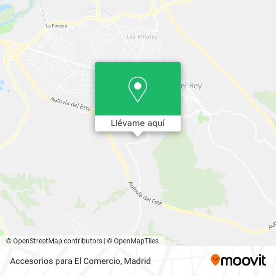 Mapa Accesorios para El Comercio