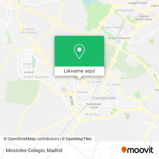 Mapa Móstoles-Colegio