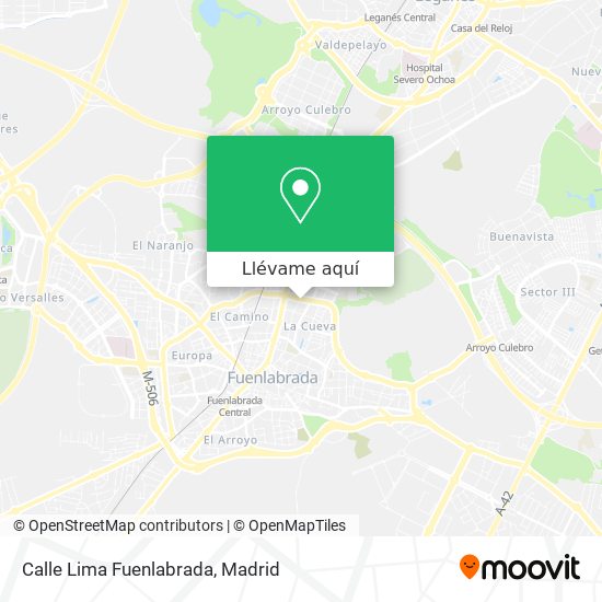 Mapa Calle Lima Fuenlabrada