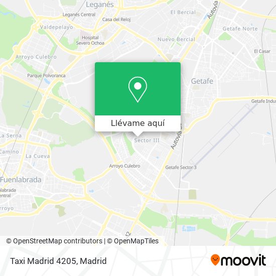 Mapa Taxi Madrid 4205
