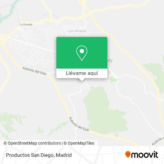 Mapa Productos San Diego