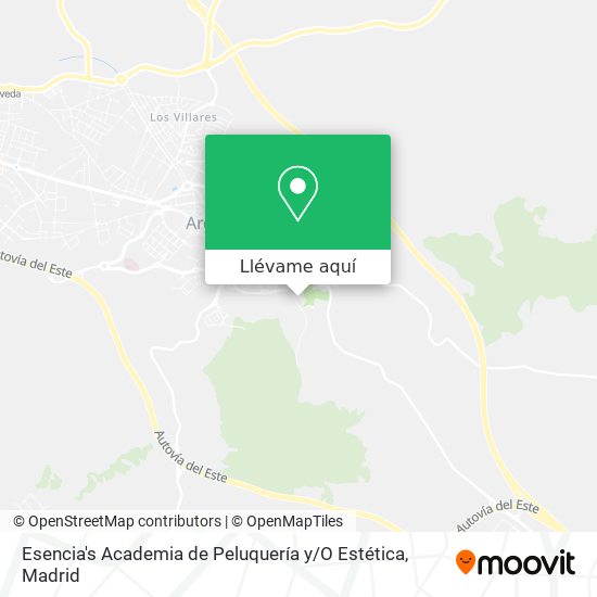 Mapa Esencia's Academia de Peluquería y / O Estética