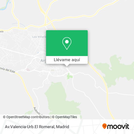 Mapa Av.Valencia-Urb.El Romeral