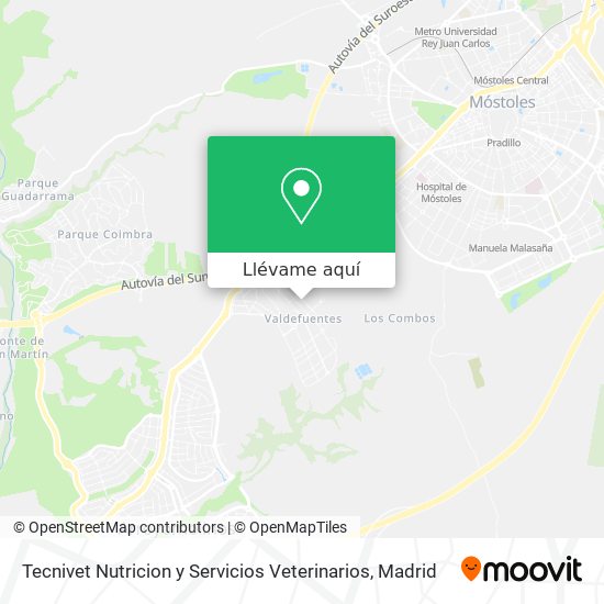 Mapa Tecnivet Nutricion y Servicios Veterinarios