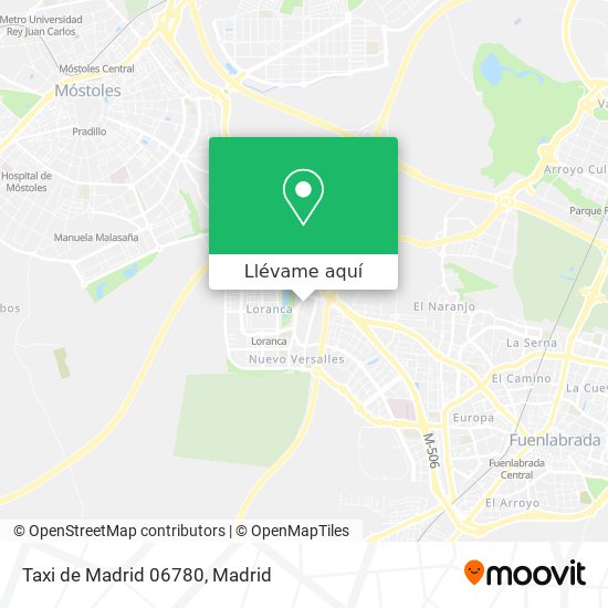 Mapa Taxi de Madrid 06780