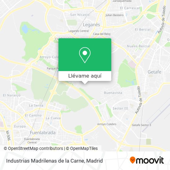 Mapa Industrias Madrilenas de la Carne