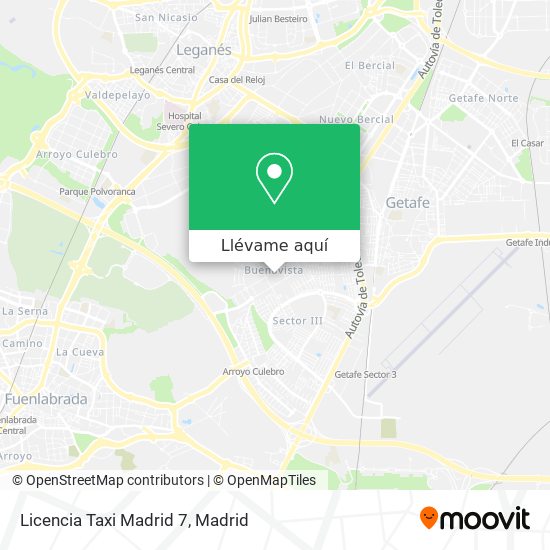 Mapa Licencia Taxi Madrid 7