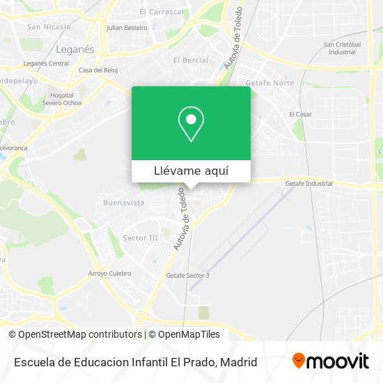 Mapa Escuela de Educacion Infantil El Prado