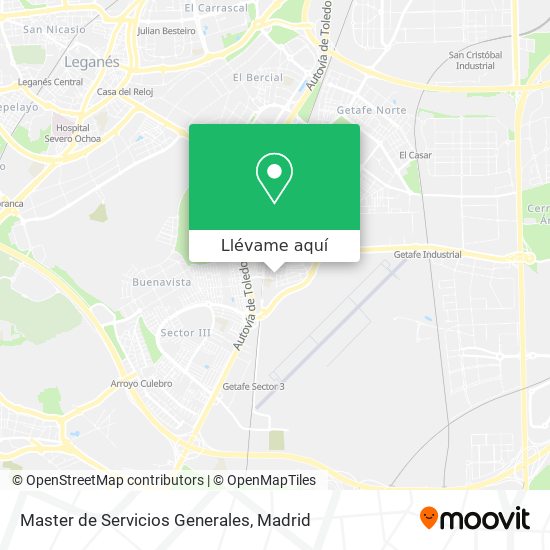 Mapa Master de Servicios Generales