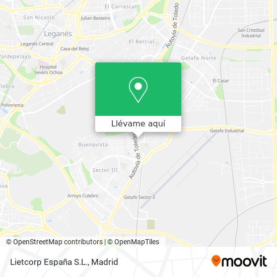 Mapa Lietcorp España S.L.