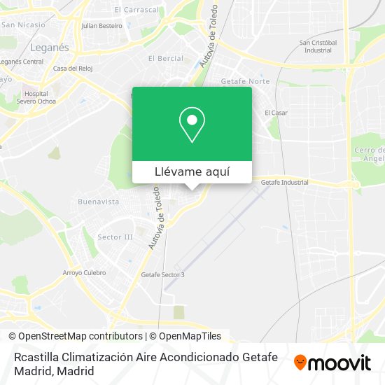 Mapa Rcastilla Climatización Aire Acondicionado Getafe Madrid
