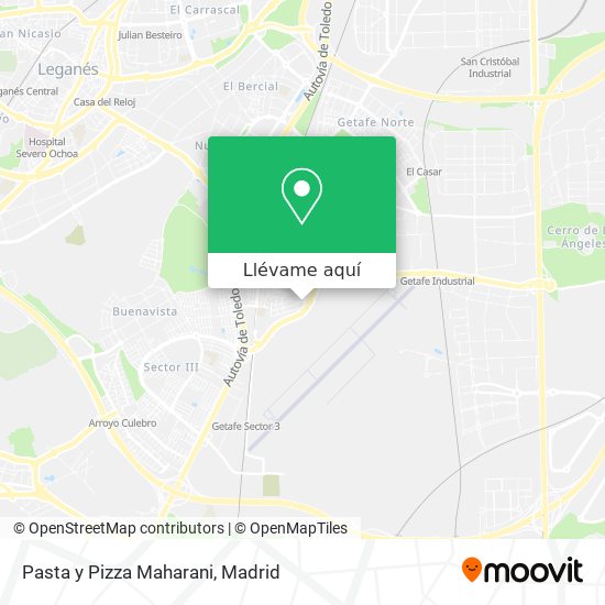 Mapa Pasta y Pizza Maharani