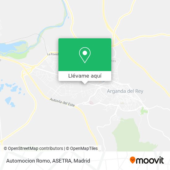 Mapa Automocion Romo, ASETRA
