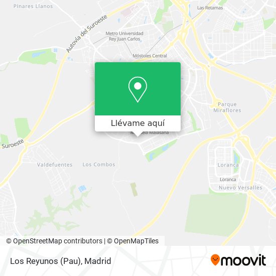 Mapa Los Reyunos (Pau)