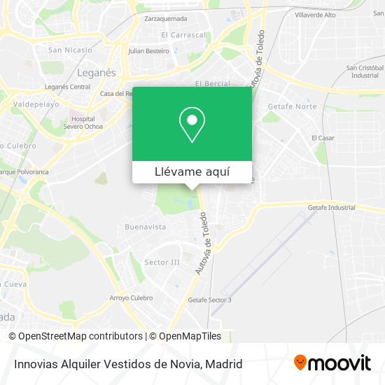 Mapa Innovias Alquiler Vestidos de Novia