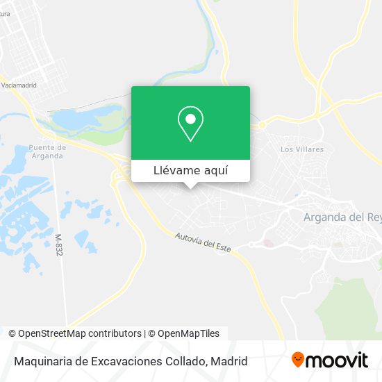 Mapa Maquinaria de Excavaciones Collado