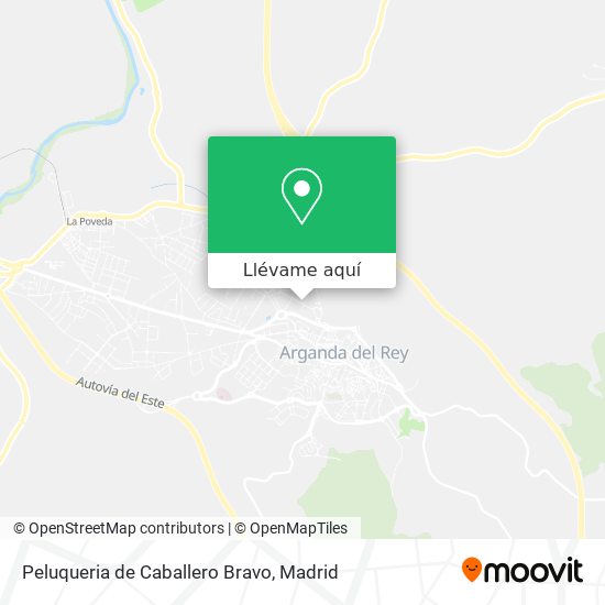 Mapa Peluqueria de Caballero Bravo
