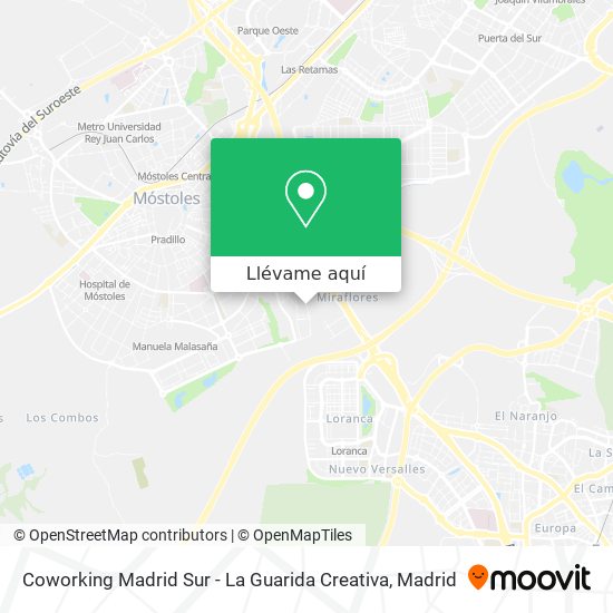 Mapa Coworking Madrid Sur - La Guarida Creativa