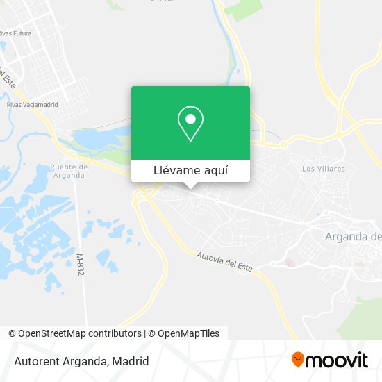 Mapa Autorent Arganda