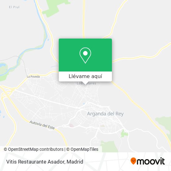 Mapa Vitis Restaurante Asador