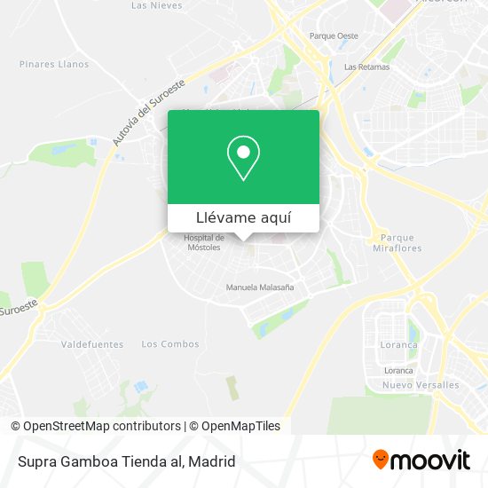 Mapa Supra Gamboa Tienda al