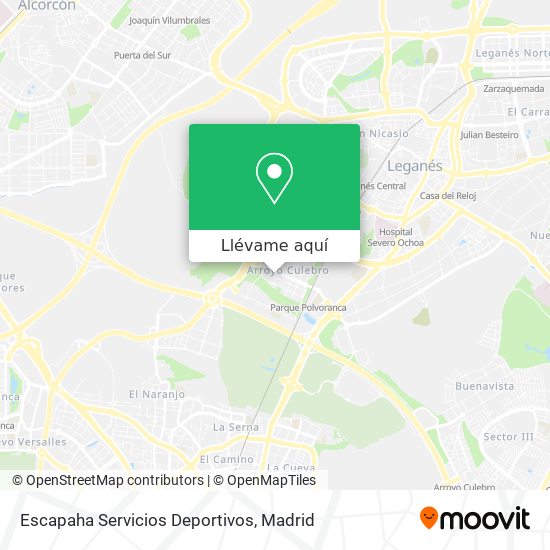 Mapa Escapaha Servicios Deportivos