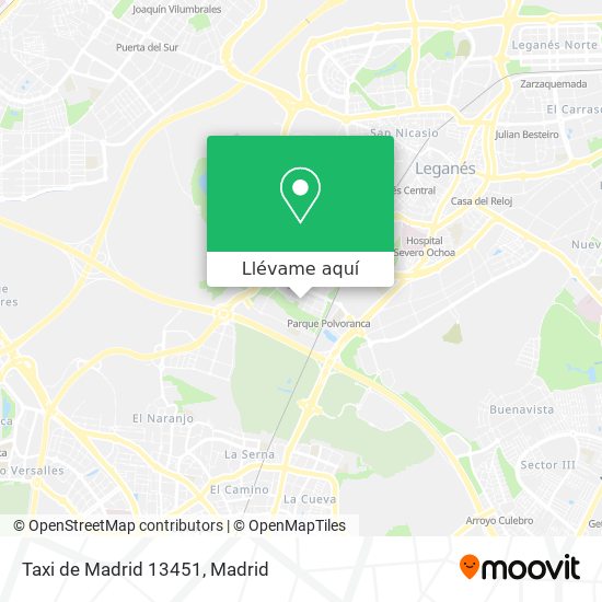 Mapa Taxi de Madrid 13451