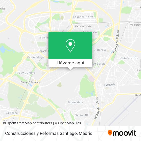 Mapa Construcciones y Reformas Santiago