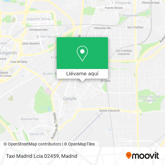 Mapa Taxi Madrid Lcia 02459