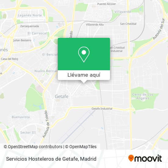 Mapa Servicios Hosteleros de Getafe