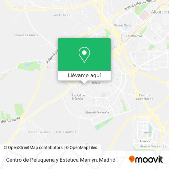Mapa Centro de Peluqueria y Estetica Marilyn