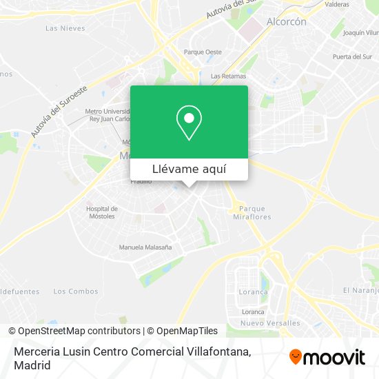 Mapa Merceria Lusin Centro Comercial Villafontana