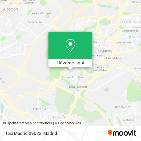 Mapa Taxi Madrid 09022